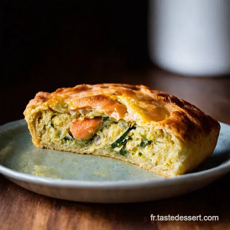 Tourte Saumon Courgettes Et Aneth Un Go&ucirc;t D&eacute;t&eacute; presentation