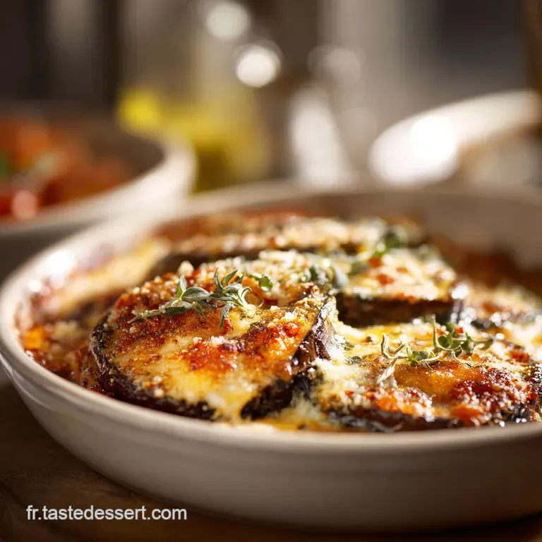 Le Gratin Daubergines Express Parmigiana Facile presentation
