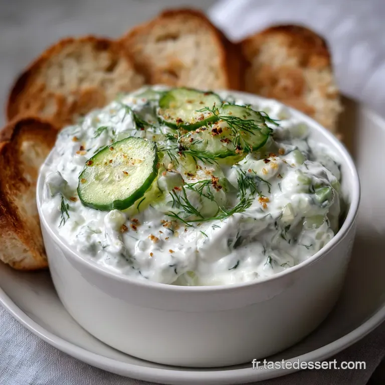 Tzatziki Au Concombre : La Cr&egrave;me De La Cr&egrave;me Grecque presentation