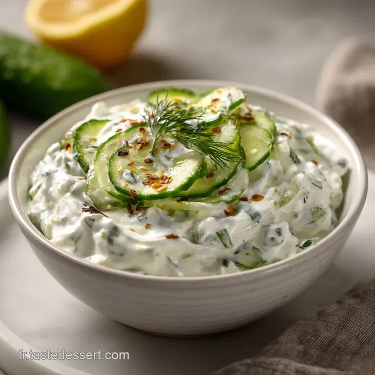 Tzatziki au concombre : La Cr&egrave;me de la Cr&egrave;me Grecque