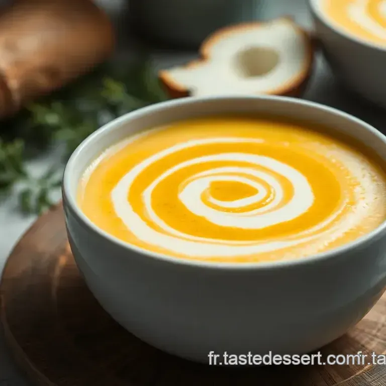 Velout&eacute; de Carottes au Lait de Coco et Gingembre