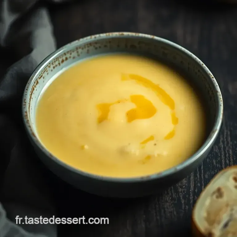 Velout&eacute; De Navet Miel Et Gingembre (&Agrave; La Justine Piluso) presentation