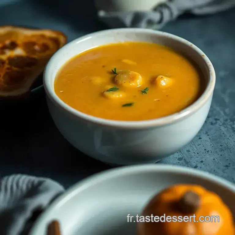 Velout&eacute; De Potimarron Et Ch&acirc;taigne presentation