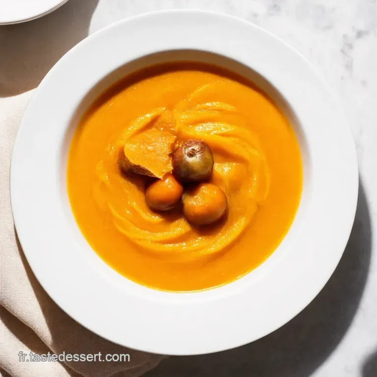 Velout&eacute; de Potimarron R&ocirc;ti Noisettes Torr&eacute;fi&eacute;es