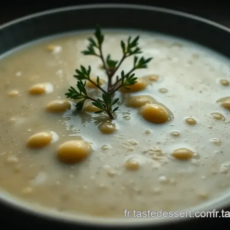 Velout&eacute; de Topinambours aux Poireaux Gremolata Noisette