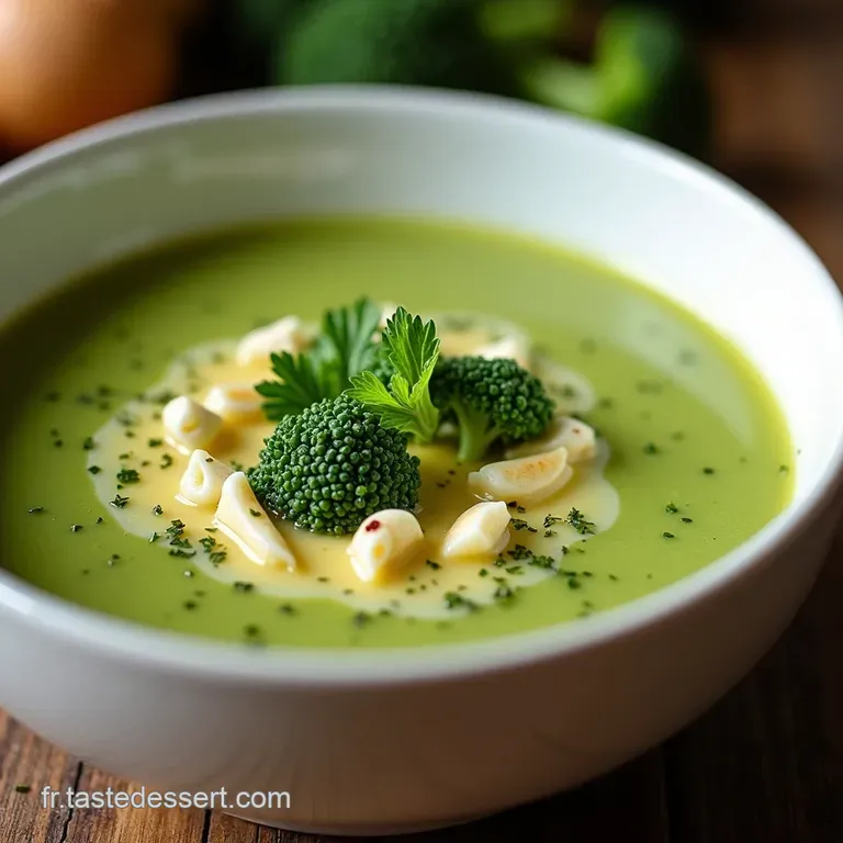 Velout&eacute; &Eacute;meraude de Brocolis et Ch&egrave;vre Frais