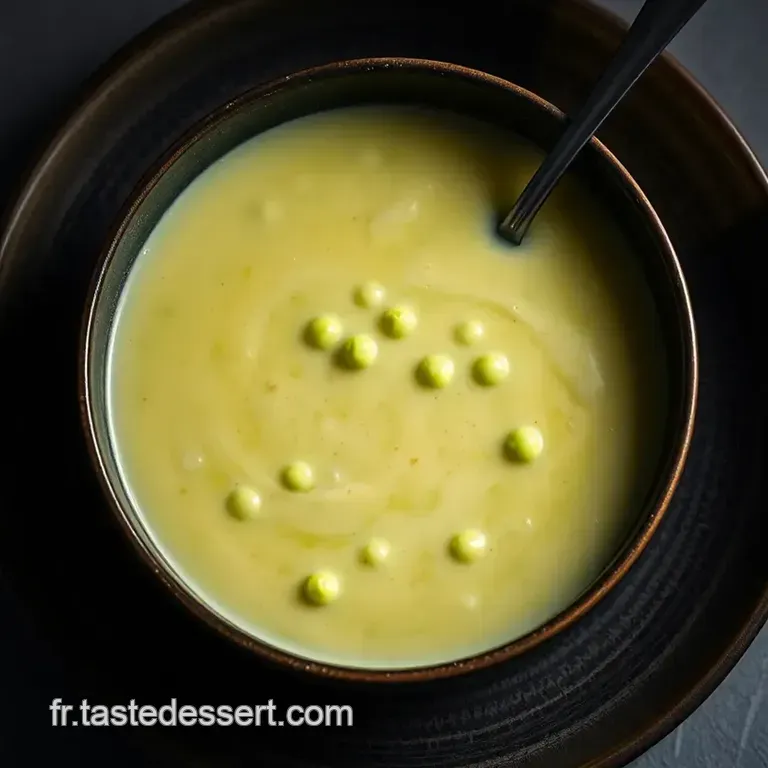 Velout&eacute; Glac&eacute; De Petits Pois &Agrave; La Menthe presentation