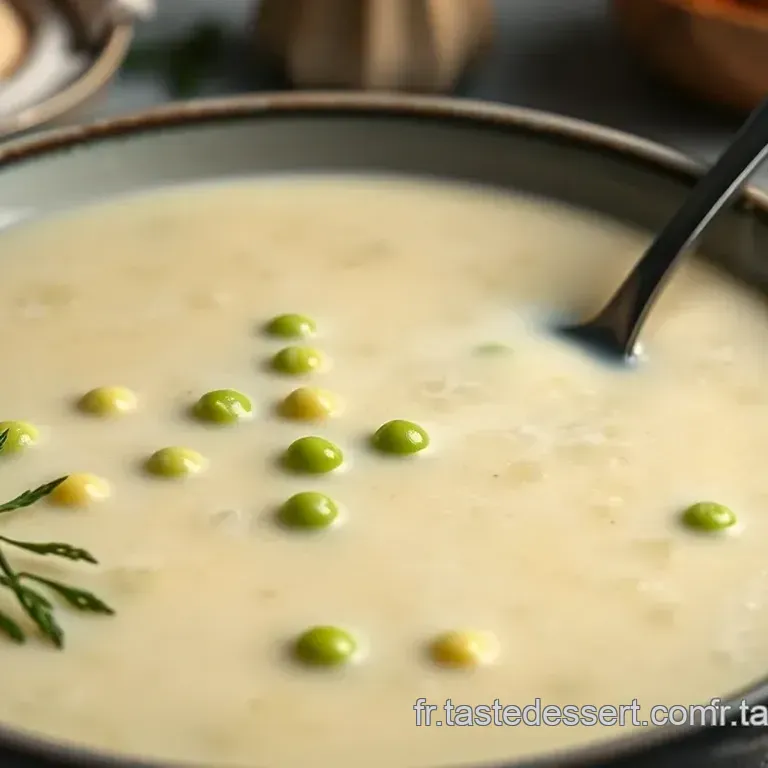 Velout&eacute; Glac&eacute; de Petits Pois &agrave; la Menthe