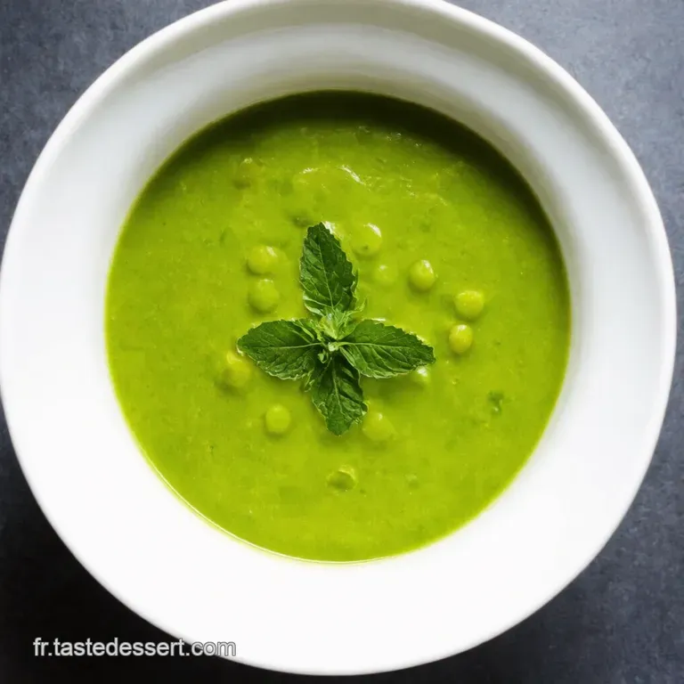 Velout&eacute; Glac&eacute; de Petits Pois et Menthe Express