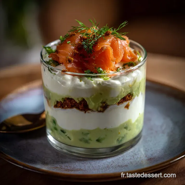 Verrine Avocat Saumon Fum&eacute; Facile
