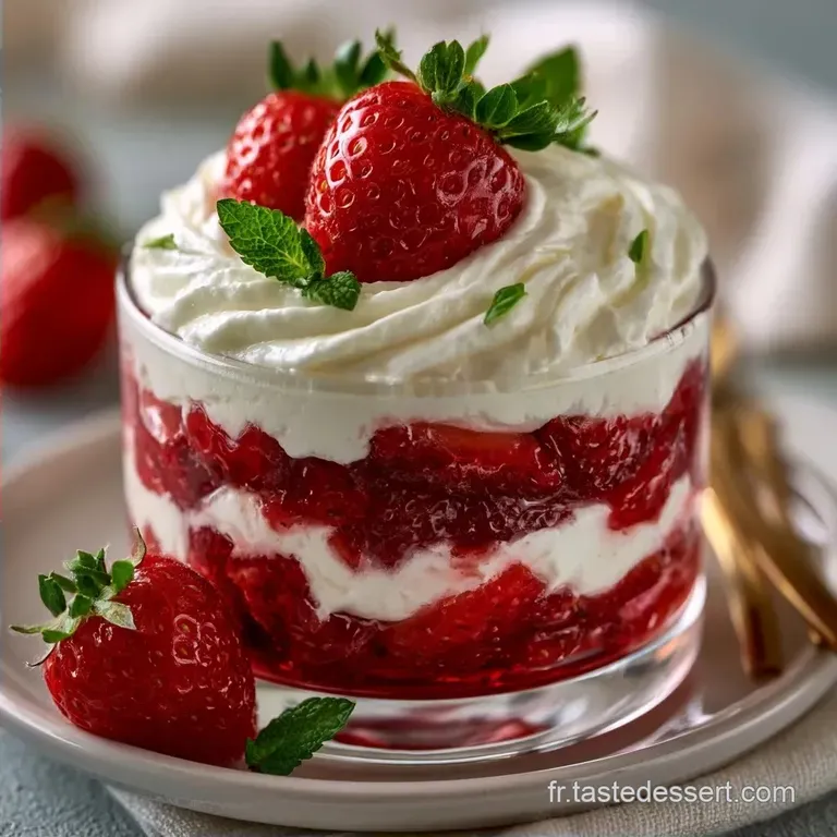 Verrine Fraise Muesli : Fra&icirc;che et L&eacute;g&egrave;re