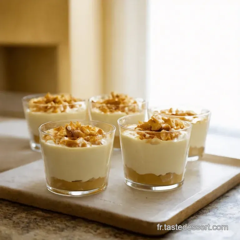 Verrines Banoffee Perle En Sucre presentation