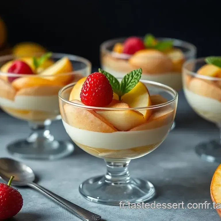 Verrines Pomme Melba Croustillantes aux Fruits Rouges