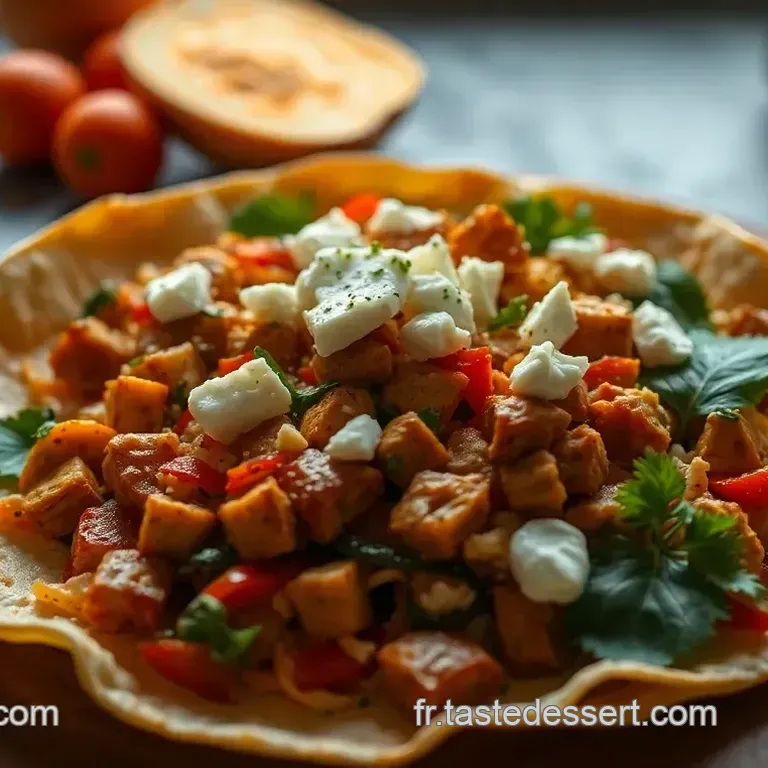 Vrap de Poulet aux Saveurs M&eacute;diterran&eacute;ennes