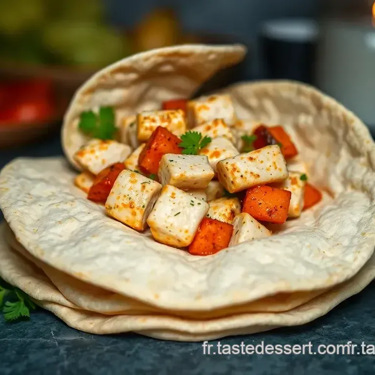 Wrap Poulet Gourmand aux L&eacute;gumes Croquants