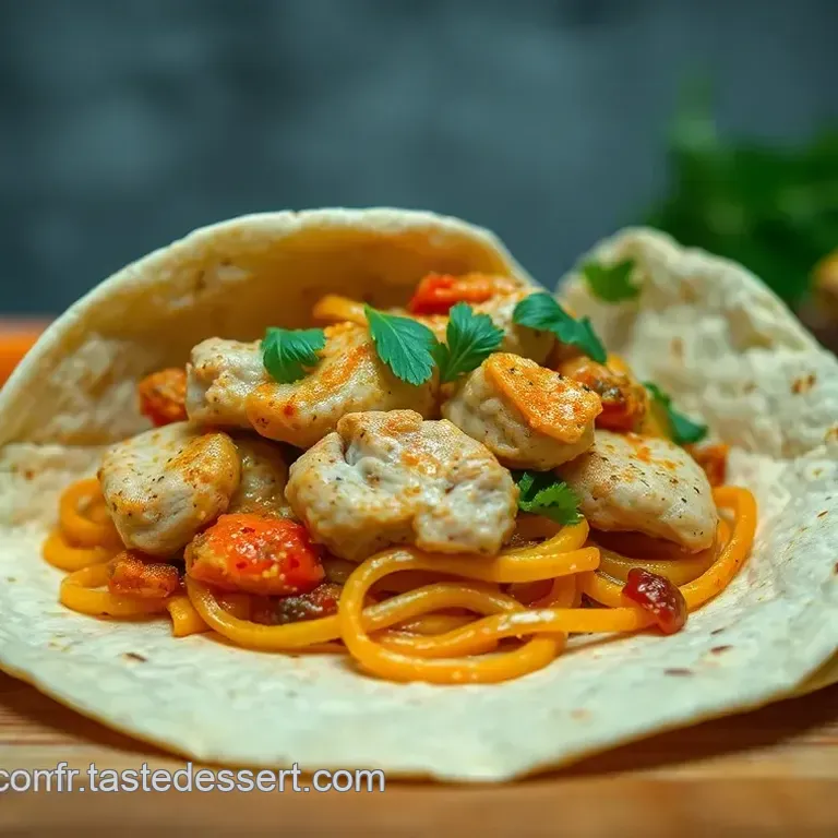 Wraps Poulet D&eacute;licieux &agrave; la M&eacute;diterran&eacute;enne